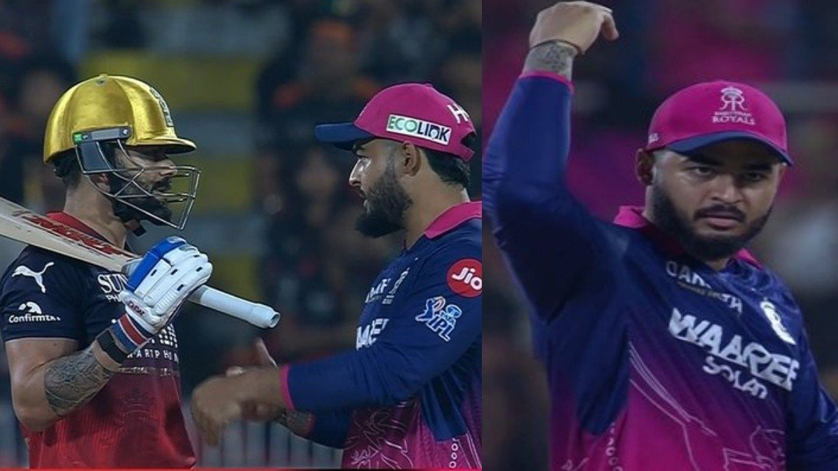RR vs RCB: विराट कोहली और रियान पराग के बीच मैदान पर दिखी मजेदार नोक-झोंक, मैच में बढ़ा रोमांच ?
