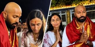 हार्दिक पंड्या का नया अंदाज: मुंडवाया सिर, गर्लफ्रेंड संग मंदिर पहुंचे स्टार ऑलराउंडर, भक्ति में डूबा दिखा क्रिकेटर ?